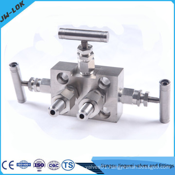 3 way manifold, pressure gauge manifold